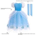 Familycrazy Princess Costume Girls Dress Up Butterfly with Accessories for Halloween Birthday Cosplay Carnival Party