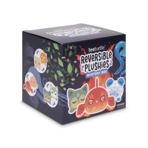 TeeTurtle Elements Series Reversible Plushie Mystery Box - 3-Inch Mini Two-Sided Blind Box Plush with Embroidered Details - Cute Collectible Surprise Toy for Kids, Teens, and Adults