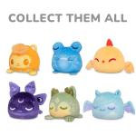 TeeTurtle Elements Series Reversible Plushie Mystery Box - 3-Inch Mini Two-Sided Blind Box Plush with Embroidered Details - Cute Collectible Surprise Toy for Kids, Teens, and Adults