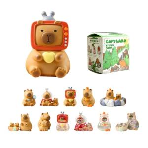 Popobox Capybara Blind Box Figures, Random Design Action Figures Collectible Toys Home Decorations, Single Box