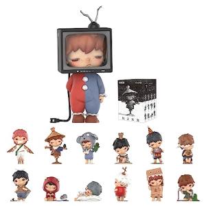POP MART Hirono Mime Series Figures, Hirono Blind Box Figures, Random Design Action Figures Collectible Toys Home Decorations, Holiday Birthday Gifts for Girls and Boys, Single Box