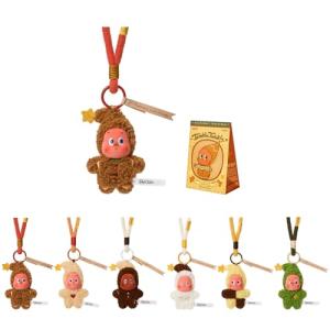 Twinkle Twinkle Savor the Monment Series-Fresh-Baked Mini Cookies Plush Pendant Blind Box, Gift for Holidays, Boys and Girls-Single box