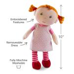 HABA Snug-up Roya – Soft Baby Doll with Red Hair & Embroidered Face, Washable First Baby Doll