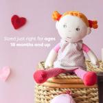 HABA Snug-up Roya – Soft Baby Doll with Red Hair & Embroidered Face, Washable First Baby Doll