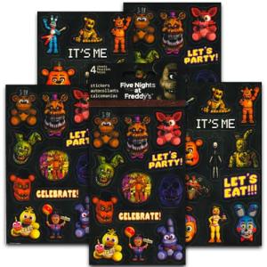 Five Nights at Freddy's Stickers - Pack of 4 Sheets