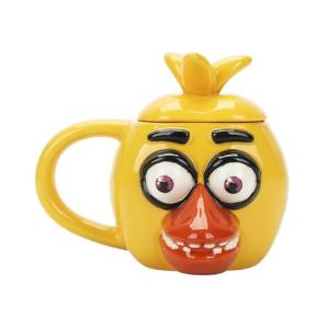 Five Nights At Freddy's Chica 15oz Sculpted Ceramic Mug With Lid