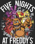 Five Nights at Freddy's Breaking Walls Black T-Shirt