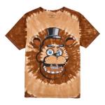 Freddy's Brown Spiral Tie-Dye Men’s T-Shirt XXL