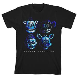 Five Nights at Freddy's Shadow Faces Black T-Shirt
