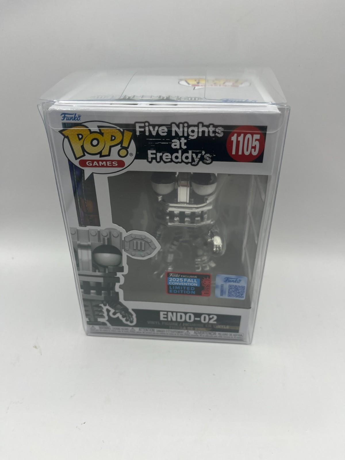 Endo-02 Funko Pop 1105 Five Nights At Freddy's NYCC 2025 Con Sticker + Protector