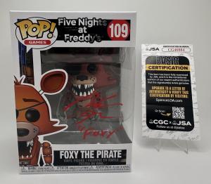 KELLEN GOFF SIGNED FOXY FUNKO POP FIVE NIGHTS AT FREDDY’S JSA AUTHENTICATED