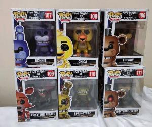 Lot of 6 Five Nights At Freddys Funko Pop Vinyl Figures 2016 New