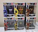 Lot of 6 Five Nights At Freddys Funko Pop Vinyl Figures 2016 New