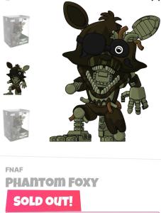Youtooz * Phantom Foxy * Vinyl Figure * NEW *Sold Out *Five Nights At Freddy’s