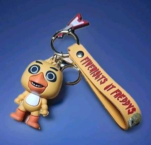 FNAF Five Nights at Freddy's 3D Keychain + Wrist Strap