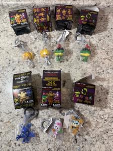 Five Nights at Freddy's FNAF Figures - Key Chains 7 Total New With Box