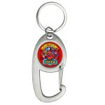 Five Nights At Freddy's Fazbear Pizza Premium Brushed Silver Carabiner Keychain