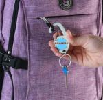 Five Nights At Freddy's Fazbear Pizza Premium Brushed Silver Carabiner Keychain