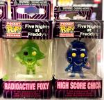 FIVE NIGHTS AT FREDDY’s Funko Pocket Pop Keychain Set, 5 LIMITED Ed Translucent