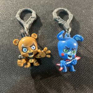 five nights at freddys action figures Keychain Lot Of 2