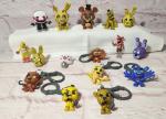 Five Nights At Freddy's Funko Mcfarlane Figures Minifigs Lot of 16 Keychains++