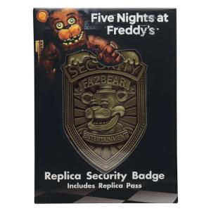 Five Nights at Freddy's Security Limited Edition Metal Replica Badge NUMBERED