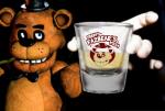 Five Nights at Freddy's Freddy Fazbear's Pizza Prop Shot Glass LIMITED EDITION