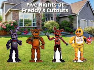 Five Nights at Freddy’s Cutouts | FNAF Birthday Party Decorations | Freddy
