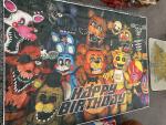 5’ X 6’11” Five Nights At Freddy’s Happy Birthday Fabric Banner Large Huge Party
