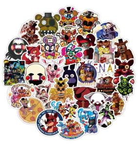 Five Nights At Freddy's Themed Set of 50 Assorted Stickers Decal Set