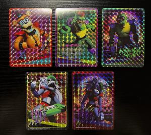 FNAF Five Nights at Freddy’s Lot of 5 Security Breach Holographic Stickers