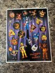 2017 Five Nights At Freddy's FNAF Stickers One Sheet NEW RARE