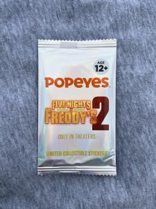 Five Nights at Freddy's Popeyes Limited Edition Collectible Sticker - UNOPENED