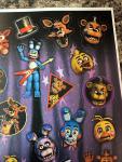 2017 Five Nights At Freddy's FNAF Stickers One Sheet NEW RARE