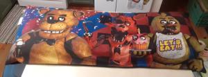 Five Nights at Freddy's FNAF Body Pillow Foxy Chica 2018 Scott Cawthon 4 Ft RARE