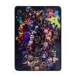 Five Nights At Freddy's Character Collage Fleece Throw Blanket | 45 x 60 Inches