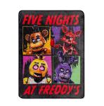 FNAF Five Nights At Freddy's Fleece Throw 45 X 60” Blanket Horror Movie NEW Gift