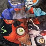 Five Nights At Freddy's Plush Fleece Throw Blanket 48x40 FNAF Comfy Soft