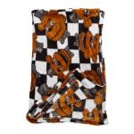 FNAF Five Nights At Freddy's checkered Freddy Fazbear cycle plush throw/blanket