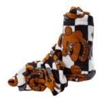 FNAF Five Nights At Freddy's checkered Freddy Fazbear cycle plush throw/blanket