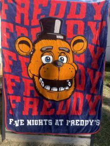 Five Nights At Freddy's Blanket Plush RARE 