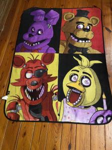 Five Nights at Freddy's Throw Blanket Soft Colorful Collectible