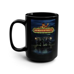 Five Nights at Freddy's (2023) - Movie Poster Art - Black Mug, 15oz