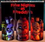 Glow in the Dark FNAF Five Nights At Freddys Gaming Cup Mug Tumbler 20oz