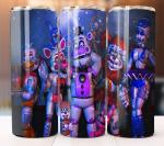 Five Nights at Freddy's  Movie Cartoon Inspired Tumbler 20oz Cup Mug Stainless