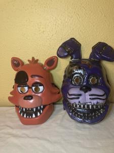 Five Nights at Freddy’s Plastic Freddy Foxy The Pirate & Bonnie Rabbit Masks