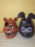 Five Nights at Freddy’s Plastic Freddy Foxy The Pirate & Bonnie Rabbit Masks