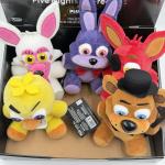 Five Nights at Freddy's Plush Set: Bonnie, Chica, Foxy, Freddy