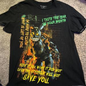 Five Nights at Freddy's Black Unisex T-Shirt S-5XL