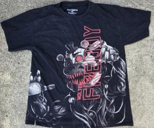 Molten Freddy Men's Black Graphic T-Shirt - XS